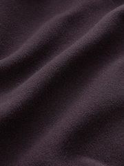 Purple Burgundy Brushed Collarless Buttoned Jacket - Image 7 of 7