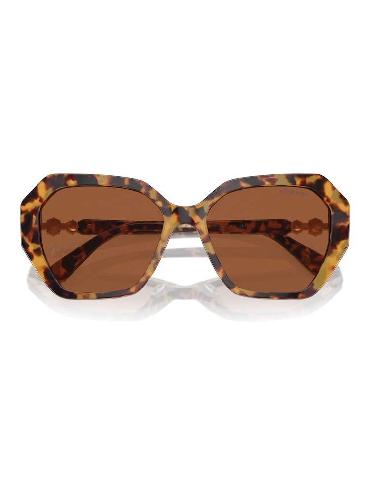 Swarovski Brown Sk6017 Irregular Sunglasses - Image 5 of 5