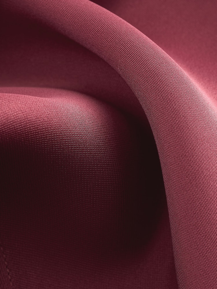 Red Regular Fit EDIT Satin Long Sleeve Shirt - Image 8 of 8