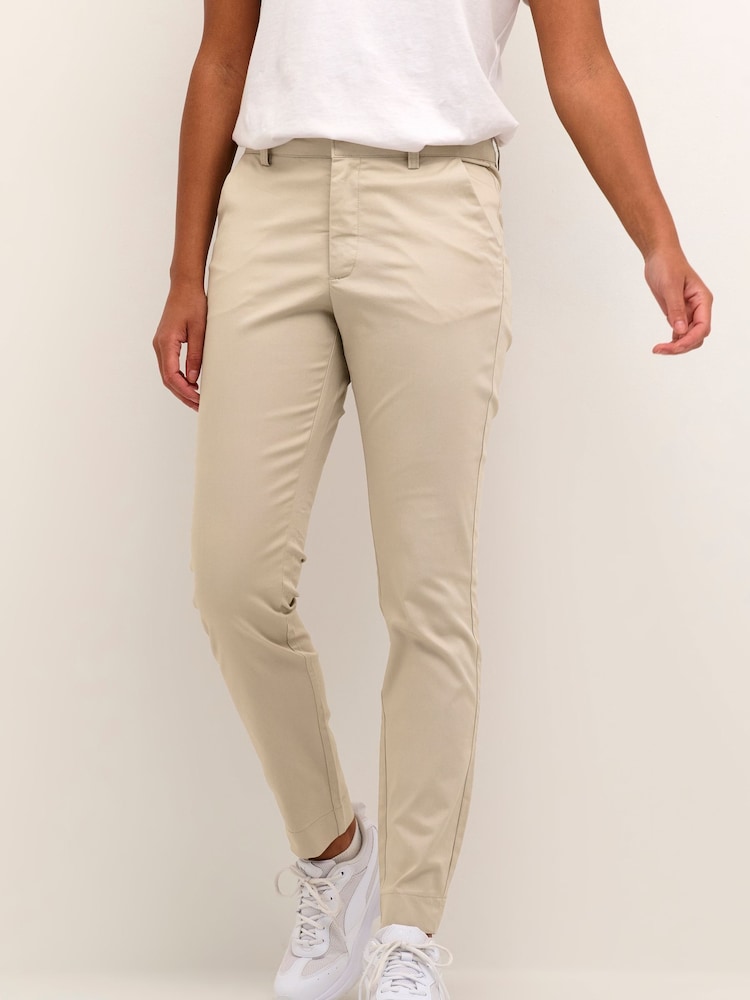 Kaffe Lea Chino 7/8 Trousers - Image 1 of 6 Kaffe Lea Chino 7/8 Trousers - Image 1 of 6
