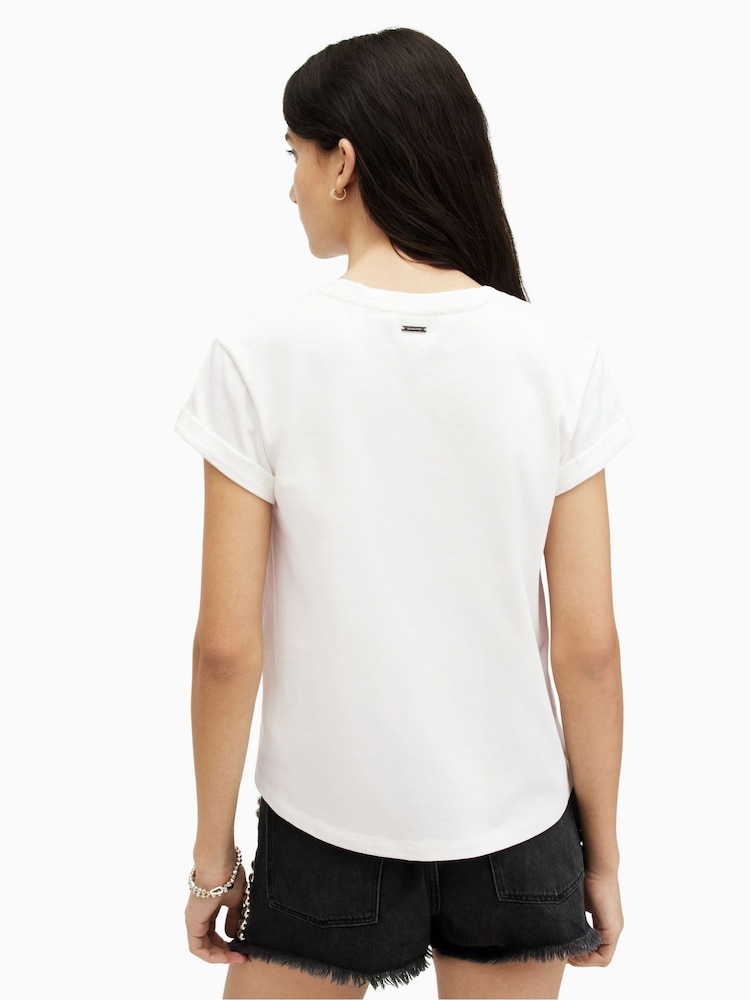 AllSaints White Randal Anna T-Shirt - Image 2 of 7