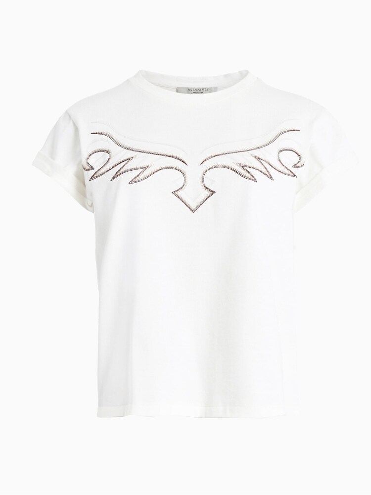 AllSaints White Randal Anna T-Shirt - Image 7 of 7
