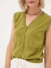 FatFace Theodora Green Knit Tank - Image 3 of 4