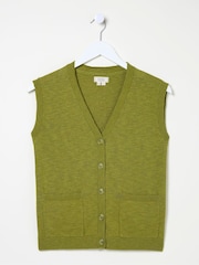 FatFace Theodora Green Knit Tank - Image 4 of 4