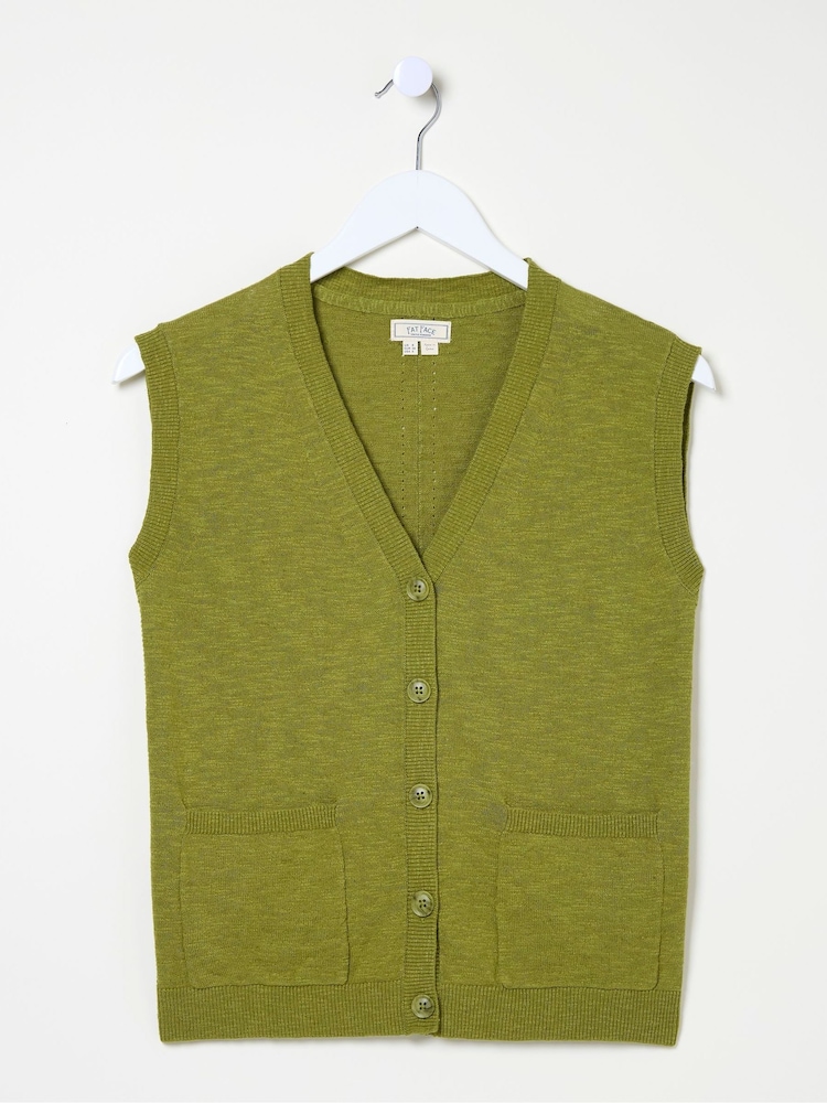 FatFace Theodora Green Knit Tank - Image 4 of 4