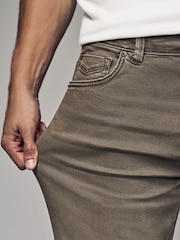 Tan Brown Straight Fit Motion Flex Jeans - Image 6 of 12