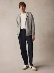 Navy Blue EDIT Wide Pinstripe Smart Trousers - Image 2 of 9