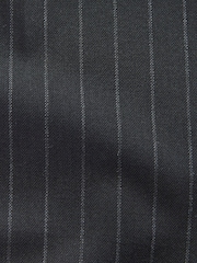 Navy Blue EDIT Wide Pinstripe Smart Trousers - Image 7 of 9