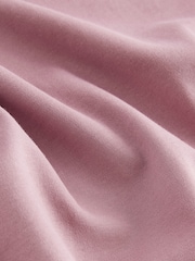 Pink Relaxed Fit Heavyweight Longline Crew Neck 100% Cotton T-Shirt - Image 4 of 4