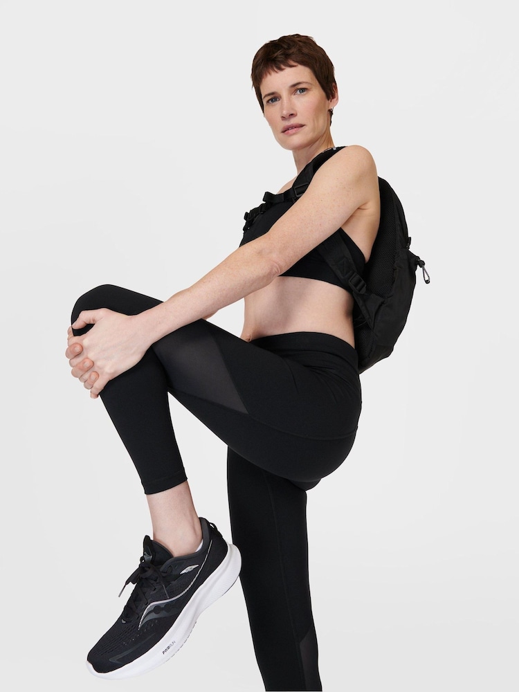 črna - Sweaty Betty Aerial Core Workout Leggings - Slika 1 iz 9