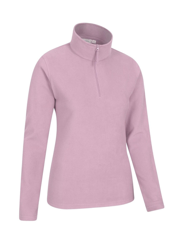 Mountain Warehouse Pink Womens Camber Half Zip Fleece - Image 2 of 5 Mountain Warehouse Pink Womens Camber Half Zip Fleece - Image 2 of 5