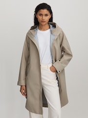 Scandinavian Edition Hooded Cape Raincoat - Image 1 of 5