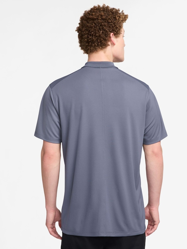 Nike Grey Dri-FIT Victory Golf Polo Shirt - Image 2 of 3 Nike Grey Dri-FIT Victory Golf Polo Shirt - Image 2 of 3
