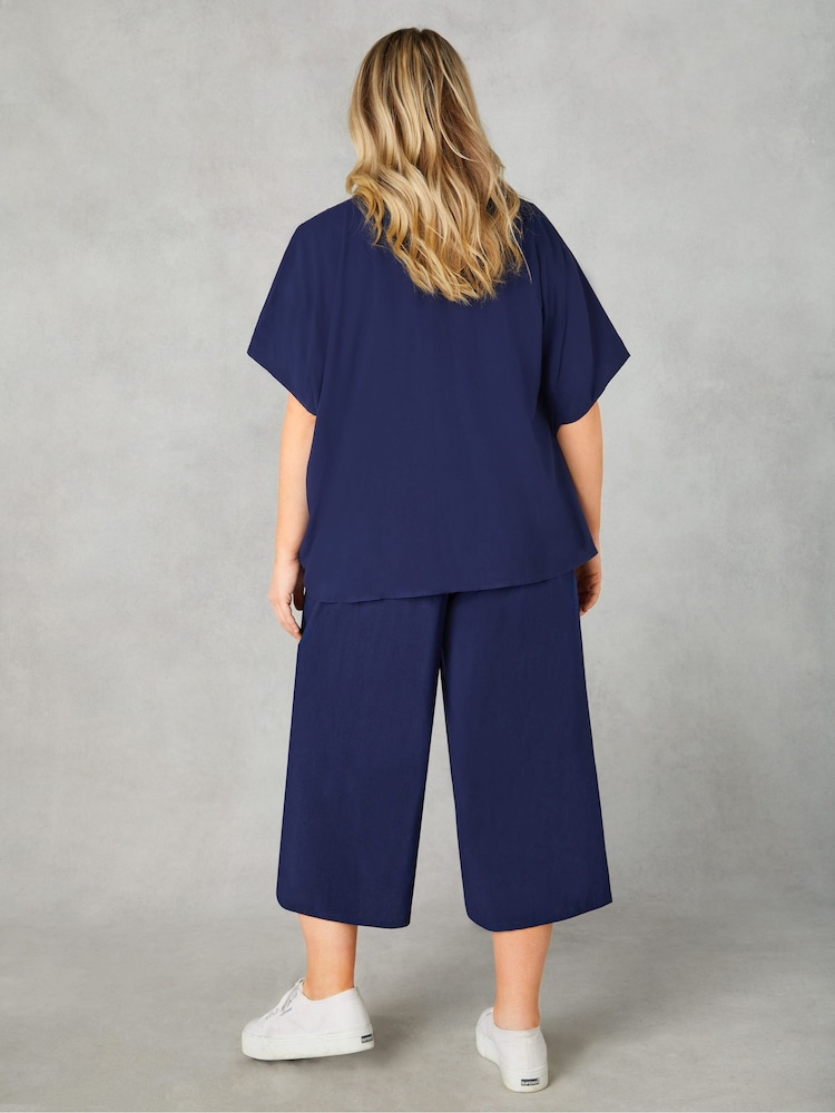 Live Unlimited Blue Curve Batwing Cover-Up - Image 2 of 4