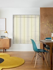 Orla Kiely Black and Olive Green Linear Stem Made to Measure 100% Cotton Roman Blinds - Image 5 of 6