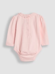 JoJo Maman Bébé Cream Broderie Collar Bodies 2 Pack - Image 3 of 5