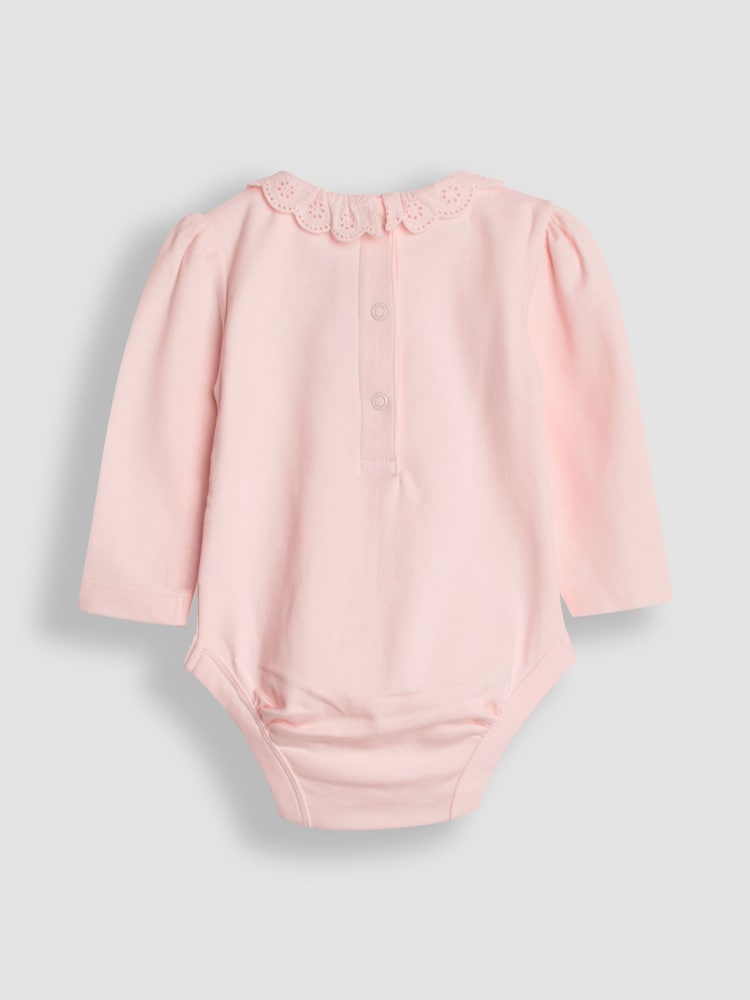 JoJo Maman Bébé Broderie Collar Bodies 2 Pack - Image 3 of 5