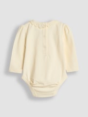 JoJo Maman Bébé Cream Broderie Collar Bodies 2 Pack - Image 5 of 5