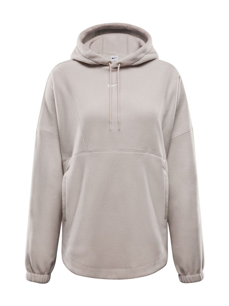Nike Taupe One Therma-FIT Cosy Fleece Pullover Hoodie - Image 6 of 6