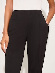 Lipsy Black Jersey Tapered Turn Up Hem Trouser. - Image 3 of 4