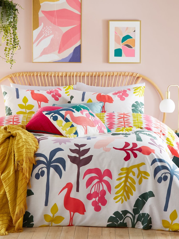 Furn Multicolour Marula Tropical Duvet Cover Set - Image 1 of 4