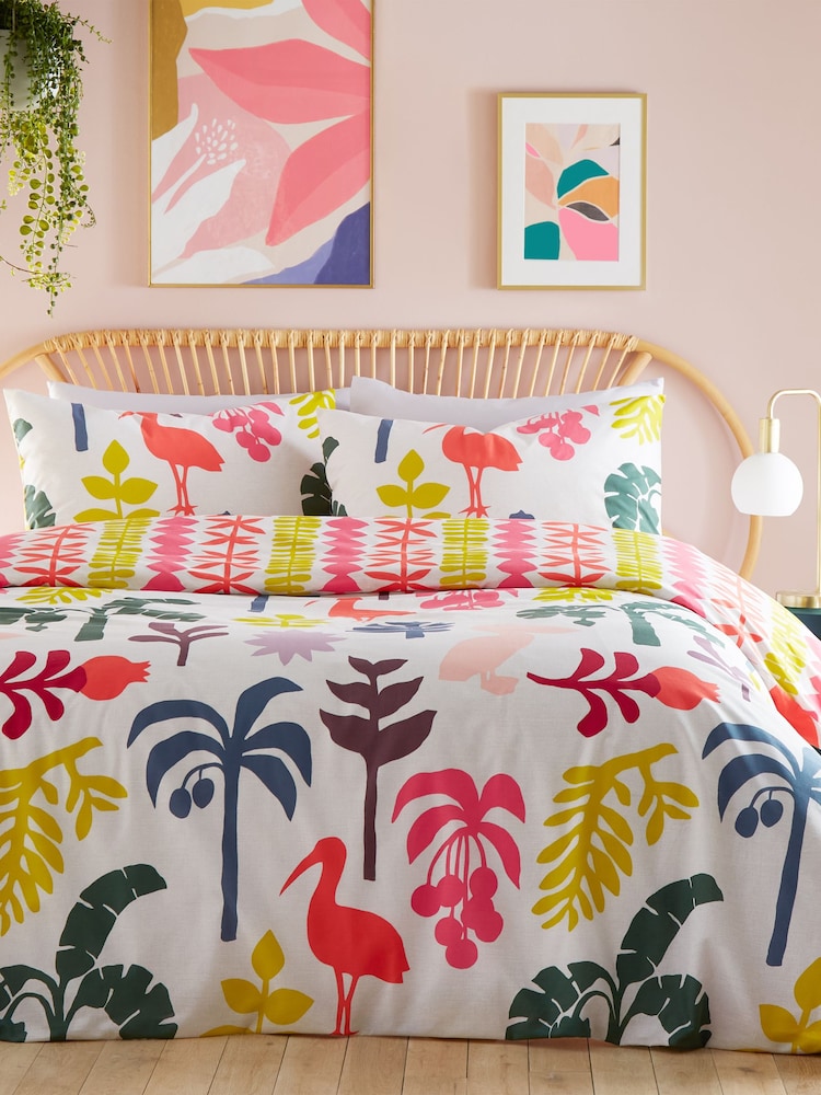 Furn Multicolour Marula Tropical Duvet Cover Set - Image 2 of 4