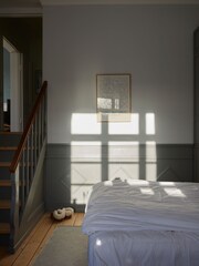 Paper Collective Grey Flores Nocturnas 01 Framed Wall Art Print in Natural Oak Frame - Image 4 of 4
