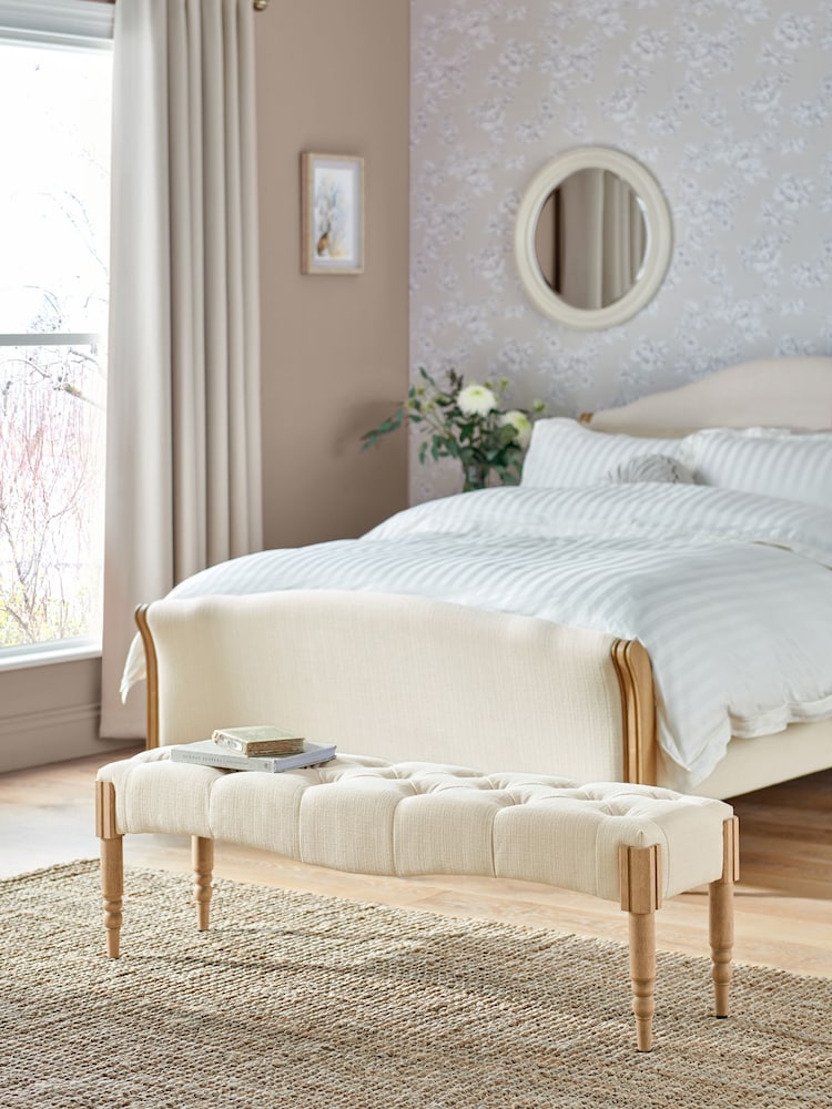 Laura Ashley Carlow Natural Sarsden Bench - Image 1 of 7