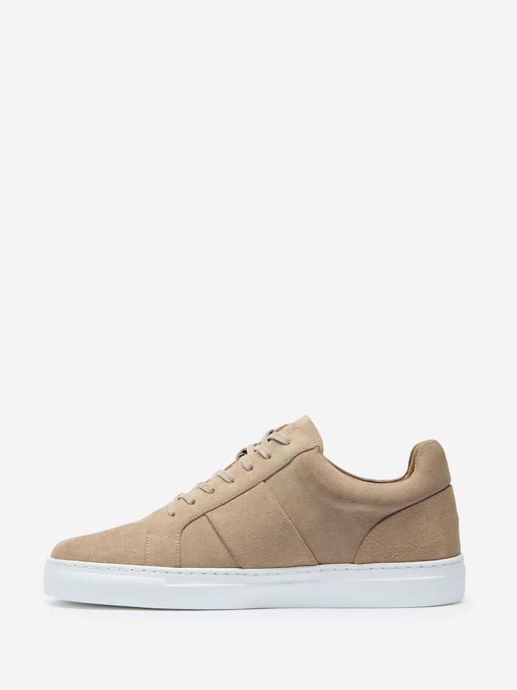 Oliver Sweeney Nude Suede Cupsole Trainers - Image 2 of 5 Oliver Sweeney Nude Suede Cupsole Trainers - Image 2 of 5