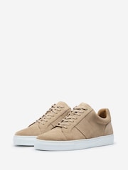 Oliver Sweeney Nude Suede Cupsole Trainers - Image 3 of 5