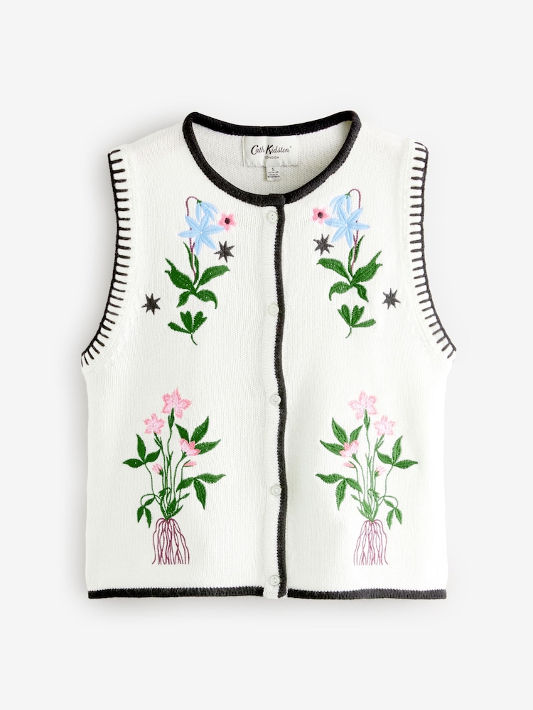 Cath Kidston Ecru Knit Vest - Image 4 of 8