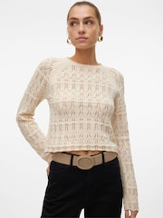 VERO MODA Gehäkelter, sommerlicher Pullover - Bild 3 von 6