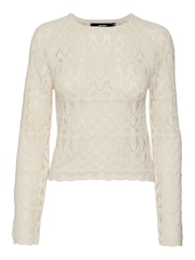 VERO MODA Gehäkelter, sommerlicher Pullover - Bild 6 von 6