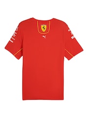 Fanatics Red 100% Cotton Scuderia Ferrari 2024 Team T-Shirt - Image 3 of 3