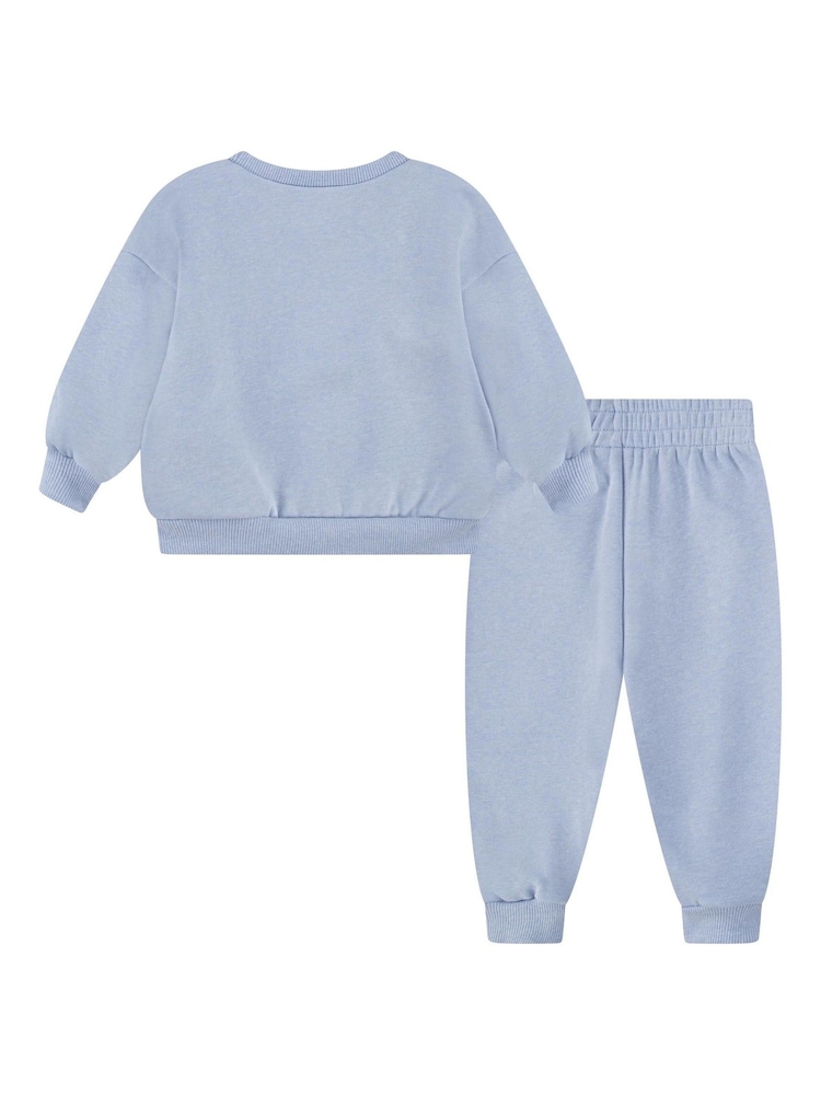 Nike Blue Essential Fleece Crew Neck Set - Image 2 of 4