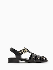 AllSaints Black Nelly Stud Sandals - Image 3 of 5
