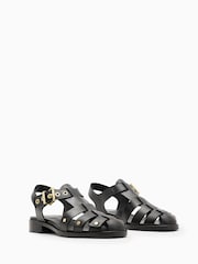 AllSaints Black Nelly Stud Sandals - Image 4 of 5