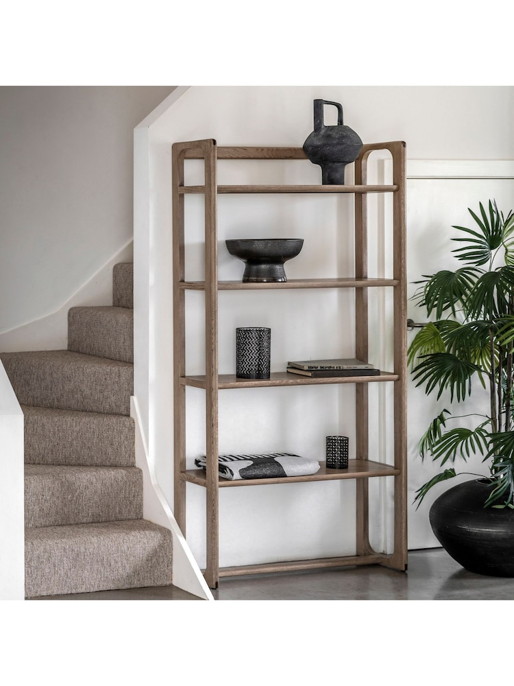Gallery Home Dark Wood Neston Open Display - Image 1 of 3