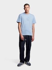 Penfield Blue Mens Relaxed Fit Embroidered Mountain T-Shirt - Image 2 of 7