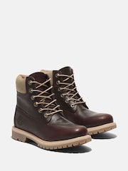 Timberland Brown Premium 6 Inch Boots - Image 4 of 8