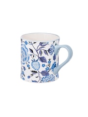 Cath Kidston Blue Strawberry Garden Mollie Mugs Set Of 4 - Image 4 of 4