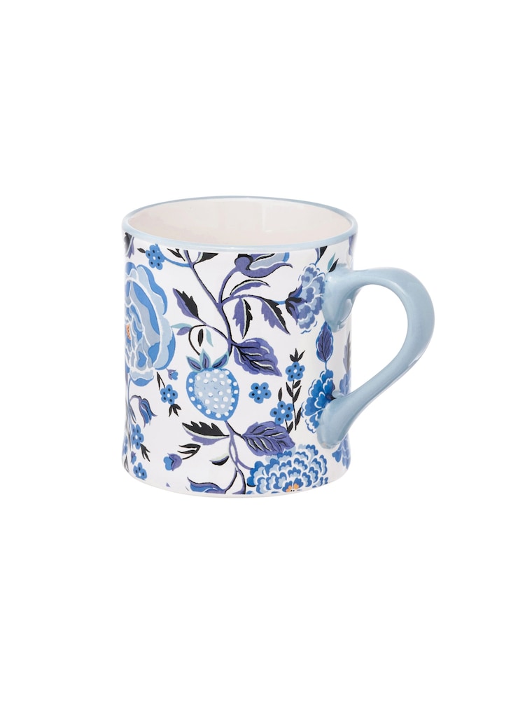 Cath Kidston Blue Strawberry Garden Mollie Mugs Set Of 4 - Image 4 of 4