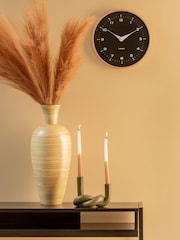 Karlsson Black Wood Osado Dome Wall Clock - Image 1 of 4