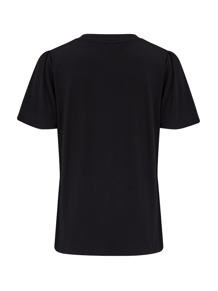 Negro - Pour Moi Serena V-Neck Jersey T-Shirt with Viscose - Imagen 4 de 4 Negro - Pour Moi Serena V-Neck Jersey T-Shirt with Viscose - Imagen 4 de 4