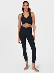 Schwarz - Sweaty Betty Super Soft Ultra-Lite 7/8 Wrap Yoga Leggings - Bild 6 von 7