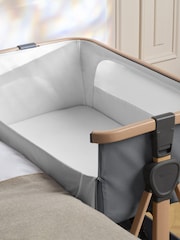 Silver Cross Whisper Grey Lunar Bedside Crib - Image 2 of 6