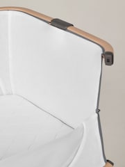 Silver Cross Whisper Grey Lunar Bedside Crib - Image 3 of 6