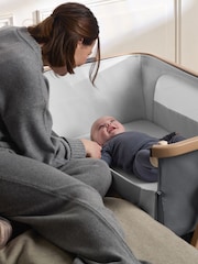 Silver Cross Whisper Grey Lunar Bedside Crib - Image 5 of 6