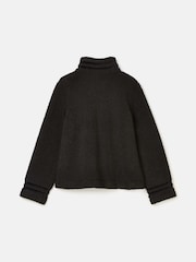 Joules Fleur Black Fleece Jacket - Image 10 of 12