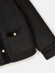 Joules Fleur Black Fleece Jacket - Image 12 of 12